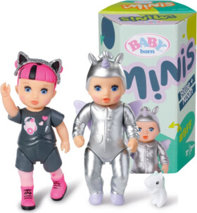BABY born Minis Sada 2 panenek, Billie a Noah