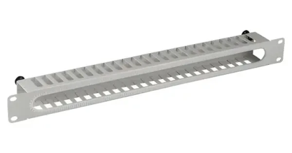 EFB šedá / Vyvazovací panel / 19" / 1U / RAL7035 / s krytem (699999N.1)