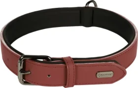 Flamingo Binti Kožený obojek s neoprenem červená XXL (FLA-519244)