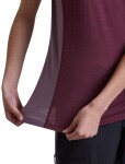 ICEBREAKER Wmns Merino 125 CL Sphe SS Tee Col Block, Dark Berry/Grey Plum/Cb (vzorek) velikost: S