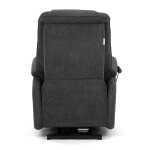 Polohovací křeslo, elektrické kabelové ovládání, šedá, látka, TV-L8963 GREY2
