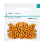 Deepcool PIXEL oranžová / Dekorační bity pro skříň / 100 ks / guma (R-PIXEL-PO100-G-1)