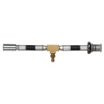 KS Tools 150.2364 Manometr s 1/4 přípojkou na hadici pro univerzální použití s vysokotlakými hadicovými přípojkami 3/8 a 5/16