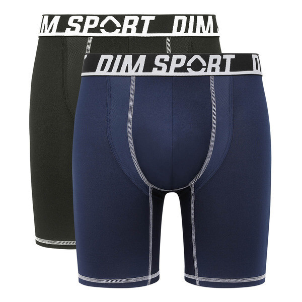 Pánské sportovní boxerky ks DIM SPORT LONG BOXER 2x DIM SPORT černá