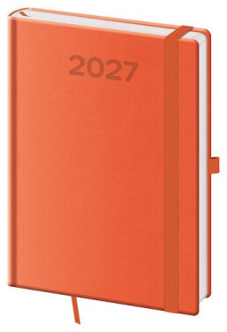 Diář 2027 denní A5 Print Pop - oranžová