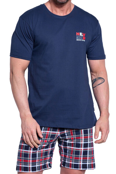 Pánské pyžamo 326/286 Never 3 - CORNETTE džínová 4XL
