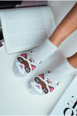 DÁMSKÉ NOHY S KOČIČÍ HLAVOU 1146.007 LILA 37-41