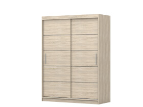 Šatní skříň Vista 06 Barva korpusu: Dub - sonoma, Rozměry: 150 cm, Dveře: Dub sonoma