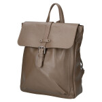 Elegantní dámský kožený městský batoh City enjoy, taupe