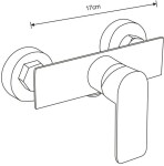 MEXEN/S - Alfa DQ40 Set umyvadlové a sprchové baterie s příslušenstvím, bílo/chrom 745704DQ40-02