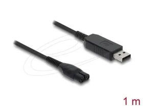 Delock USB nabíjecí kabel na elektrické holicí strojky / 4,3 V / kompatibilní s Philips OneBlade 360 Face + Body / 1m (90979)