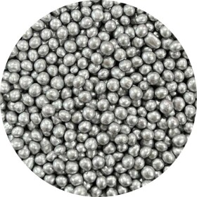 Dortisimo 4Cake Cukrovo-rýžové perly stříbrné 5 mm (60 g) Besky edice