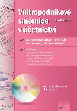 Vnitropodnikové směrnice v účetnictví + CD, 7. vydání - František Louša