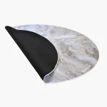 Arozzi ZONA Round Floor Pad White Marble / Ochranná podložka na podlahu / kulatá / design White Marble (AZ-ZONA-PAD-WTM)