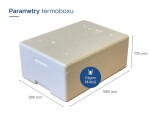 Termoboxy CZ & SK Polystyrenový termobox 14L/10,9Kg, Bílá