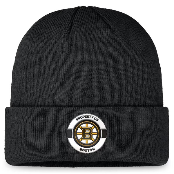 Fanatics Pánská zimní čepice Boston Bruins NHL Authentic Pro Training Camp Cuffed Knit Hat - Black