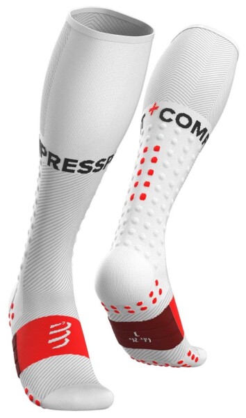 Kompresní podkolenky Compressport FULL SOCKS RUN WHITE Velikost: EU