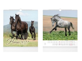 Nástěnný kalendář 2027 malý MFP Horses