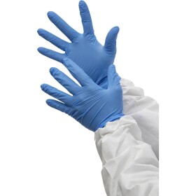 CRD Light KDNG02M 100 ks nitril jednorázové rukavice Velikost rukavic: L - H2O COOL Jednorázové nitrilové vyšetřovací rukavice modré 100 ks