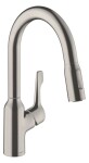 HANSGROHE - Focus M43 Dřezová baterie s výsuvnou sprškou, nerezová ocel 71811800