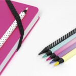 Milan Milan, 071522206, Sunset, sada pastelek v černém dřevě, 6 ks