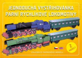 Parní rychlíkové lokomotivy Jednoduchá vystřihovánka