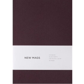 New Mags Linkovaný sešit Port Wine A5, červená barva, papír