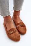 Lesklé dámské mokasíny s řetízkem Camel Aredilla 36