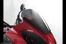 Triumph Tiger 1050 07-14, 1050 Sport 13-15 Adventure Sports plexi štít Powerbronze 225 mm - matná safírově modrá