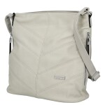 Zajímavá dámská koženková crossbody kabelka Denisa, šedá