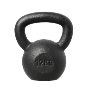 HMS KZG12 Litinový kettlebell 12 kg černý (5907695517804)