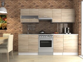 FRONTI Kuchyňská linka LUIZA III 240x180 - Sonoma
