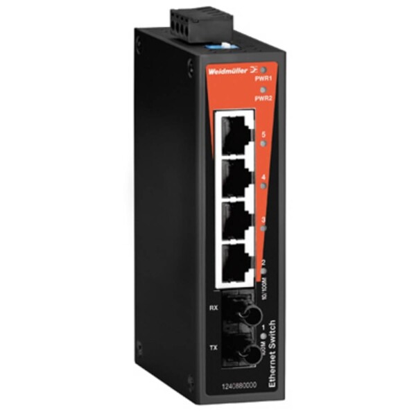 Weidmüller 1240880000 IE-SW-BL05-4TX-1ST průmyslový ethernetový switch