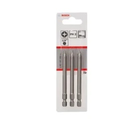 BOSCH 2607001535 / Sada šroubovacích bitů PH2 89 mm (3 ks) / Extra odolné (2607001535)