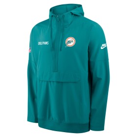 Nike Pánská bunda Miami Dolphins NFL Historic Sideline Half-Zip Anorak Velikost: L