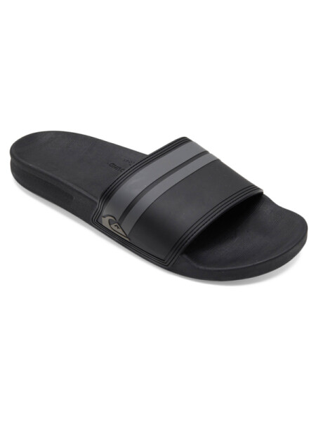 Quiksilver RIVI SLIDE BLACK/BLACK/GREY pantofle pánské