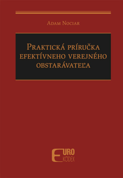 Praktická príručka efektívneho verejného obstarávateľa