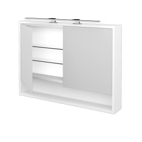 Dřevojas - Dvoudveřová galerka FOCUS GA2OE 100 - N01 Bílá lesk 284428