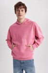 DEFACTO Oversize Fit Hooded Kangaroo Pocket Soft Sweatshirt