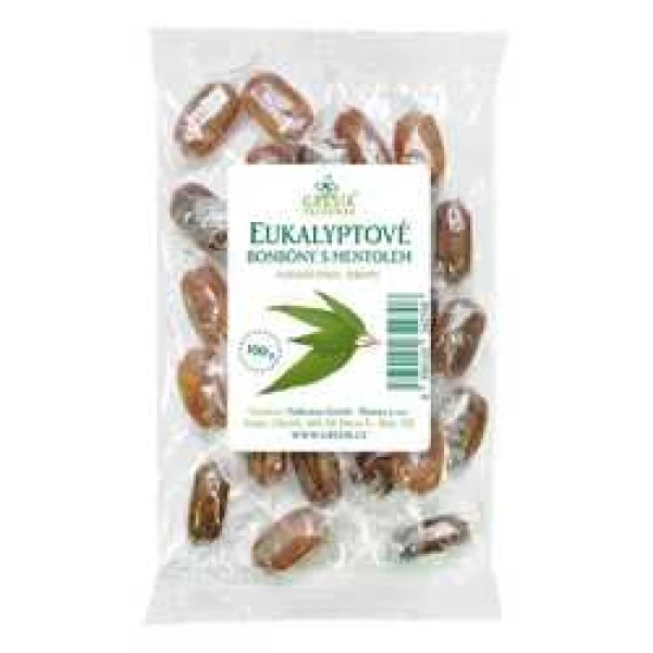 Grešík bylinné bonbony Eukalyptové s mentolem 100 g