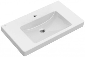 VILLEROY & BOCH - Subway 2.0 Umyvadlo nábytkové 80x47 cm, s přepadem, otvor pro baterii, CeramicPlus, alpská bílá 717580R1