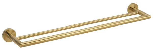 SAPHO - X-ROUND GOLD dvojitý držák ručníků 600, zlato mat XR401GB