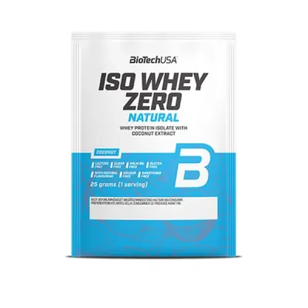 BioTech Iso Whey Zero Natural / Protein / kokos / 25 g