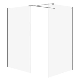 CERSANIT - SET B796 WALK-IN MILLE CHROM 120X90X200 VIR S601-183