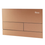 REA/S - Podomítkový WC systém K011A-Q + tlačítka T Brush Copper/Rose Gold KPL-E0053
