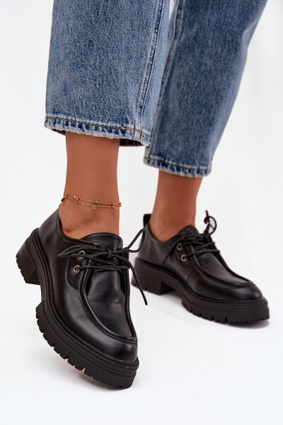 Dámské polobotky z eko kůže černé Adrelle 41