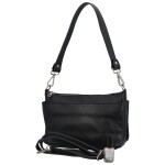 Trendy dámská kožená crossbody Olivia, černá