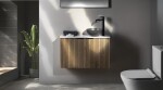 SAPHO - MINOR betonové umývátko na desku, Ø 26cm, písková mat MR26014