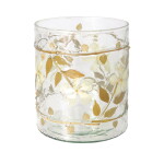 GREEN GATE Svícen Clear Flowers, čirá barva, sklo