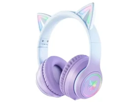 ONIKUMA modrá/fialová / Herní sluchátka / Bluetooth 5.0 / jack 3.5 mm / USB-C (b90 blue/purple)